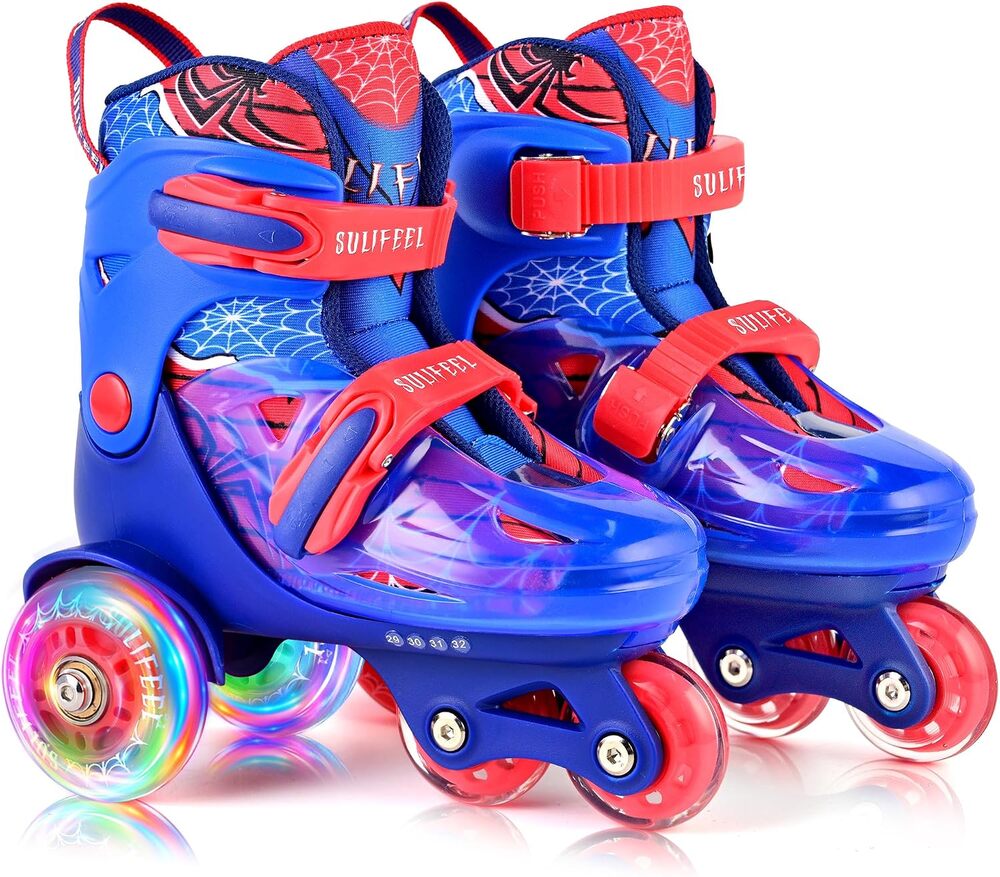 SULIFEEL Adjustable Toddler Roller Skates for Girls Boys Kids sz XS